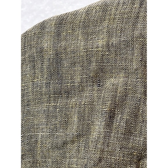 Eileen Fisher XL Green Beige Linen Button Up‎ Shirt Jacket Oversized - Picture 9 of 14